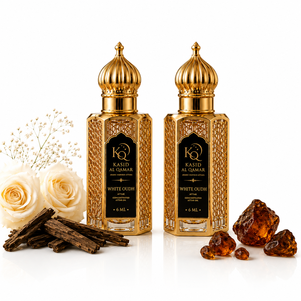 Kasid Al Qamar White Oudh Premium Attar Perfume