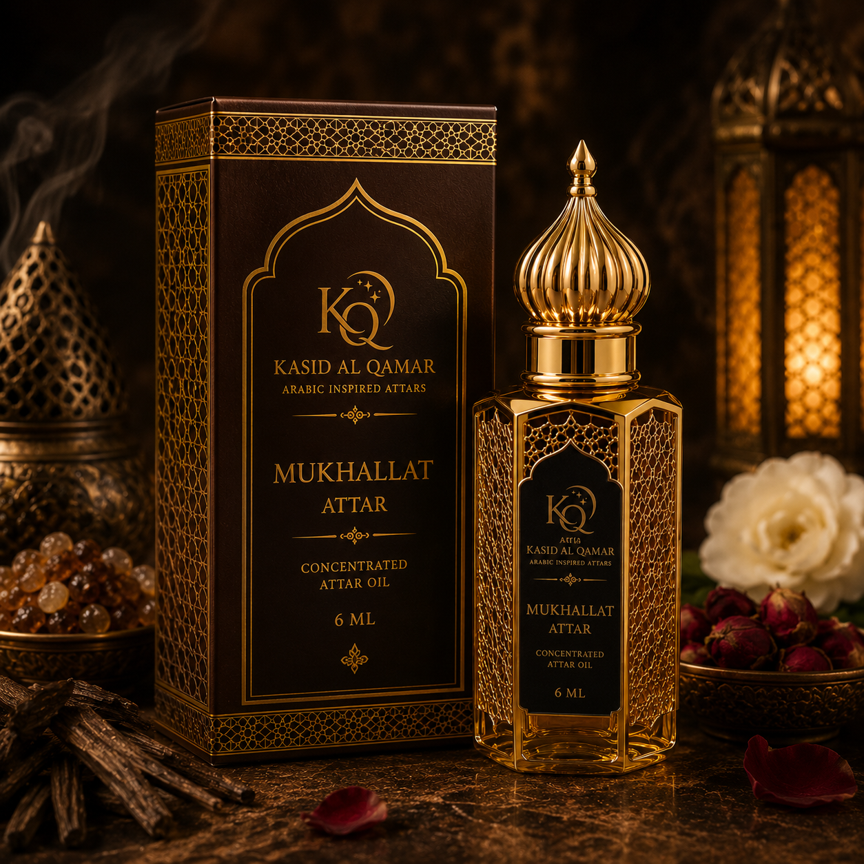 Premium Arabian Mukhallat Attar by Kasid Al Qamar