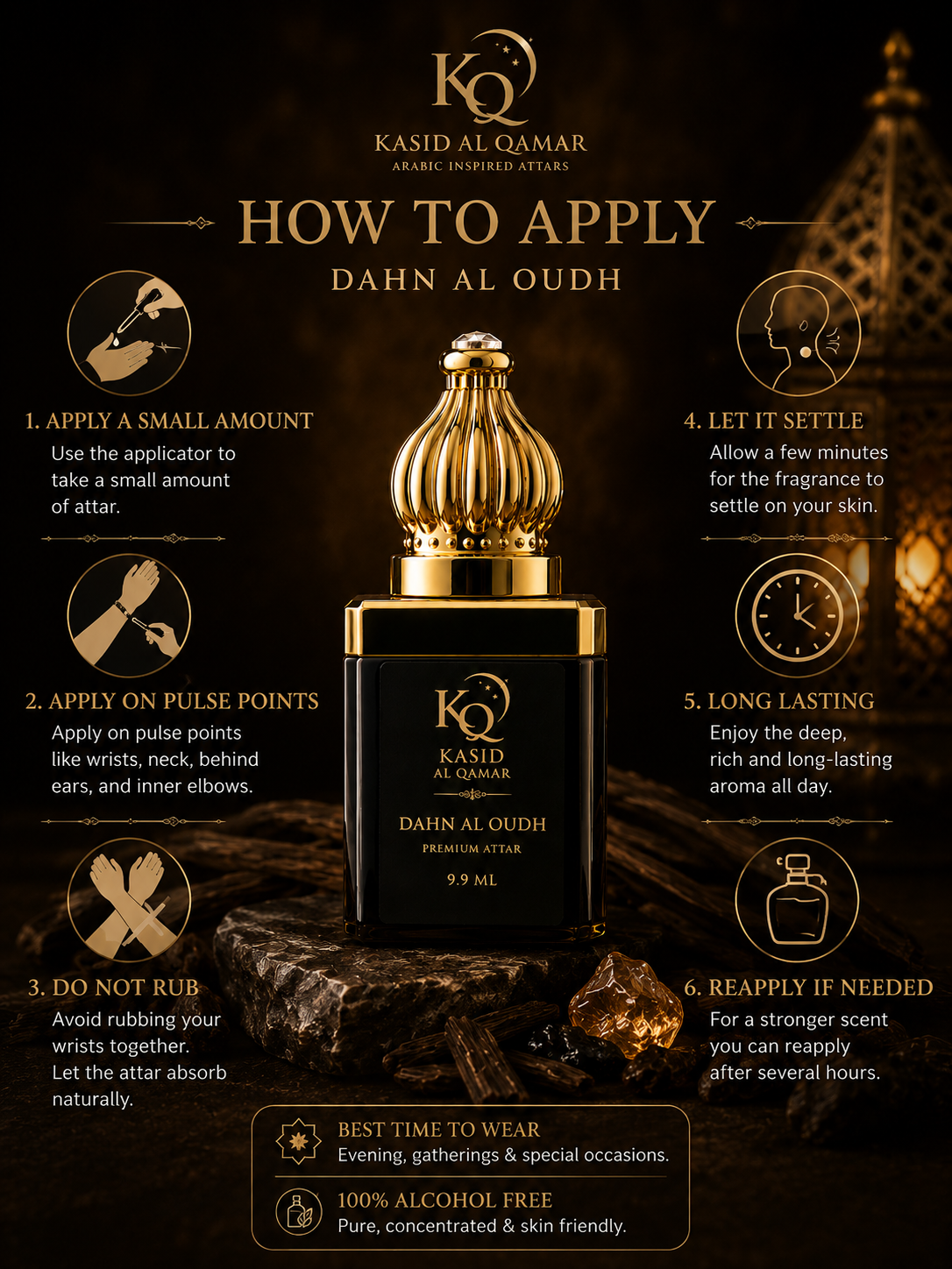 Dahn Al Oudh Arabic Attar – Long Lasting Non Alcoholic Perfume Oil