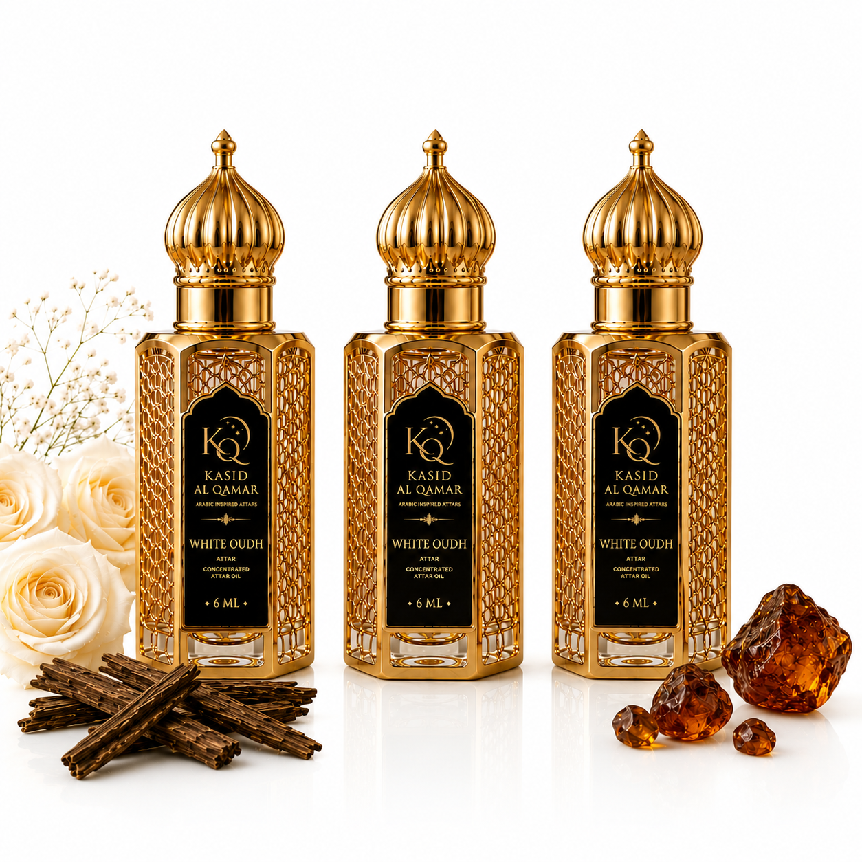 Kasid Al Qamar White Oudh Premium Attar Perfume
