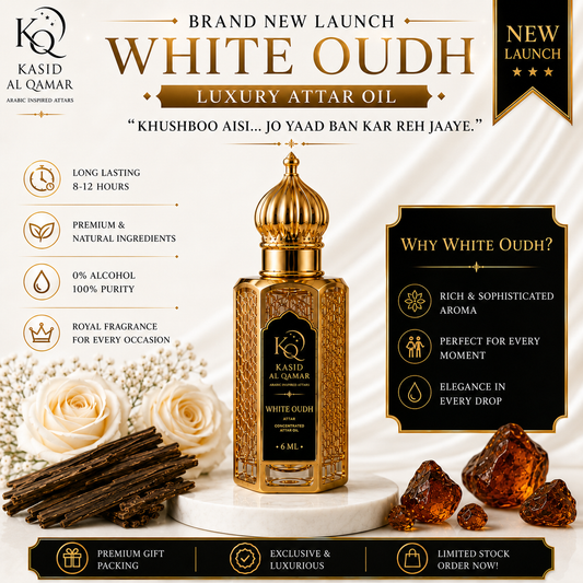 Kasid Al Qamar White Oudh Premium Attar Perfume