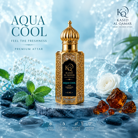 Aqua Cool Premium Attar by Kasid Al Qamar