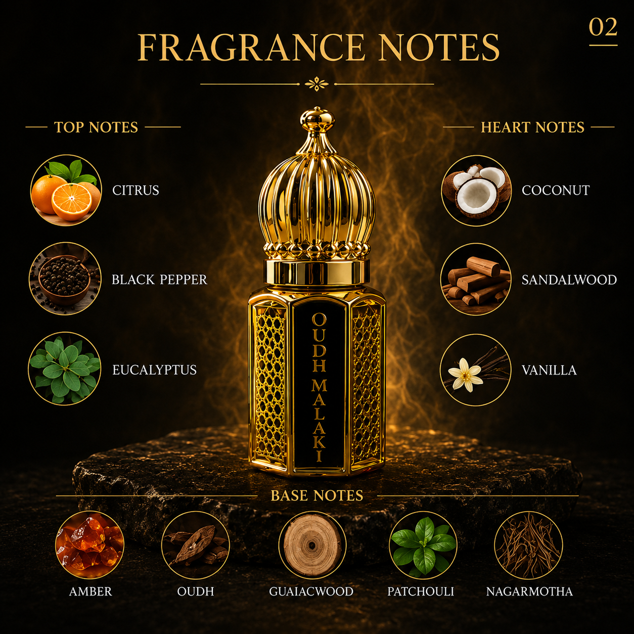 Kasid Al Qamar Oudh Malaki Premium Attar Oil