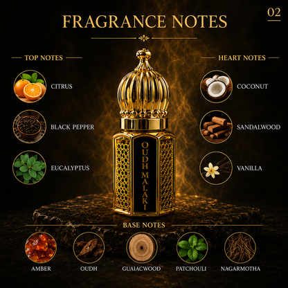 Kasid Al Qamar Oudh Malaki Premium Attar Oil